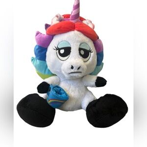 Disney Parks Rainbow Unicorn Plush Doll Toy Pixar Inside Out 16" l
